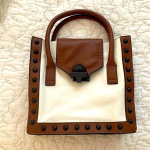 Loeffler Randall Leather Junior Work Tote